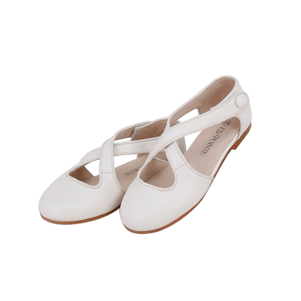 Criss Cross Cream Mary Jane