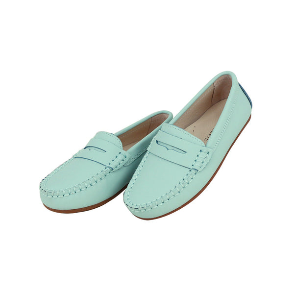 Penny Loafer Mint Silk Leather